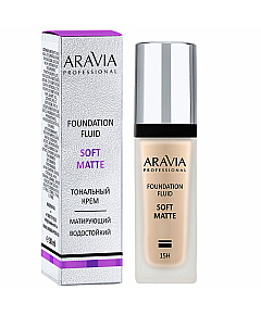 Aravia Professional Soft Matte Foundation 02 - Тональный крем для лица матирующий, тон светло-бежевый 30 мл